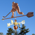 Handmade Copper Hockey Player Artwork Weathervane