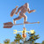Bigfoot weathervane with golf clubs