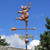 Pig with Wine Glass Weather vane