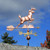 Copper Leaping Deer Weathervane