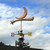 Copper Shooting Star and Moon Weathervane