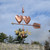 Copper Twin Hearts Weathervane