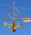 Copper Peace Sign Weathervane