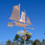 Skip Jack Sailboat Weathervane