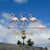 Copper Flamingos Weathervane