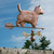 Copper West Highland/Cairn Terrier Weathervane