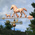 Draft Horse and Dog Weathervane