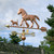 Draft Horse and Dog Weathervane