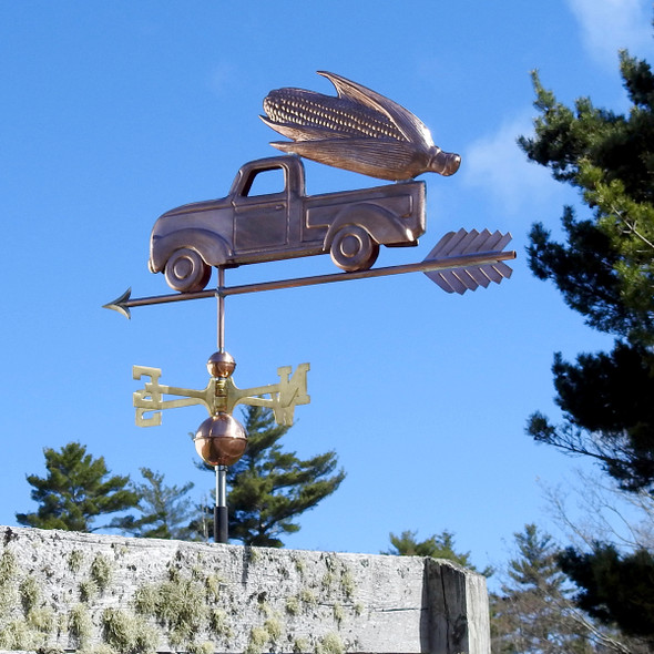 Truck with Corn Weathervane