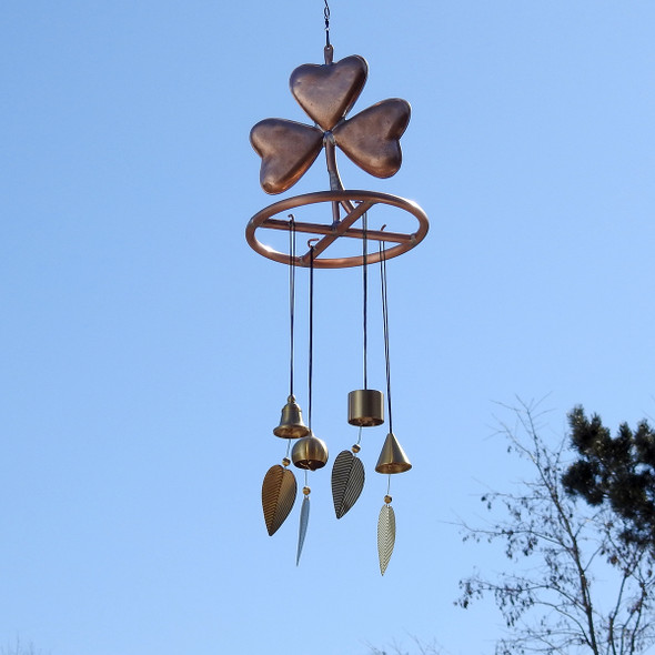 shamrock wind chime