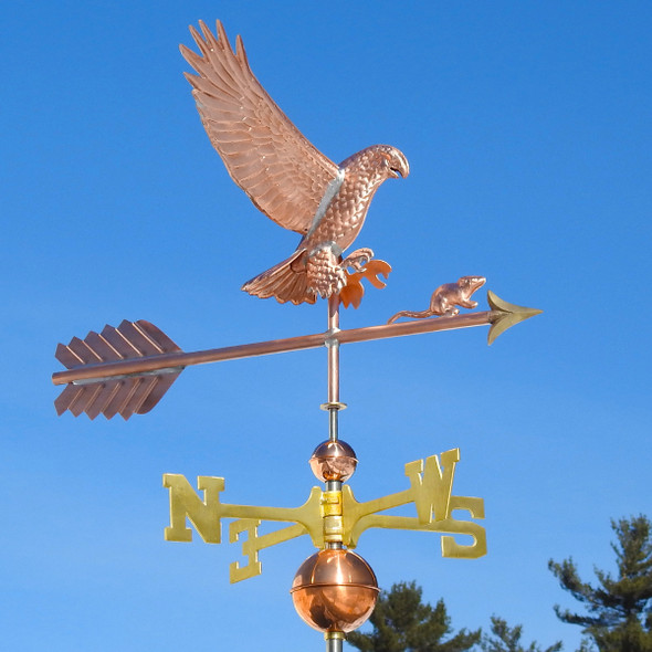 hawk and mouse weathervane