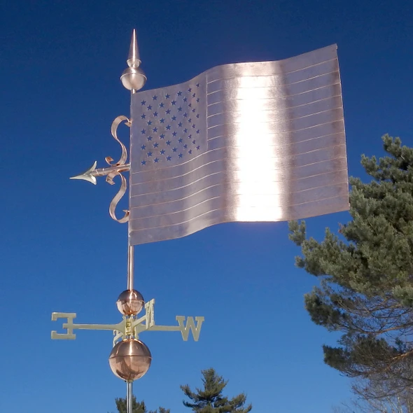 Grand American Flag Weathervane