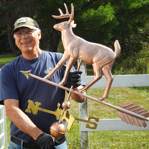 deer weathervane