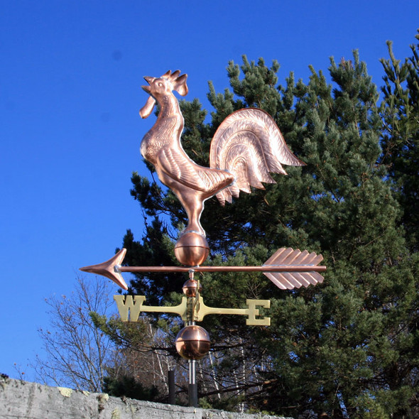 Crowing Rooster Weather vane
