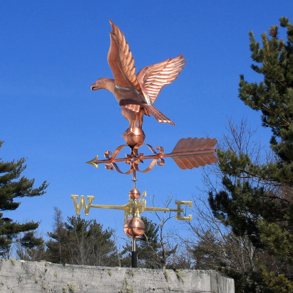 Copper Victorian Eagle Weathervane
