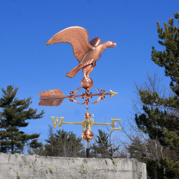 Copper Victorian Eagle Weather vane