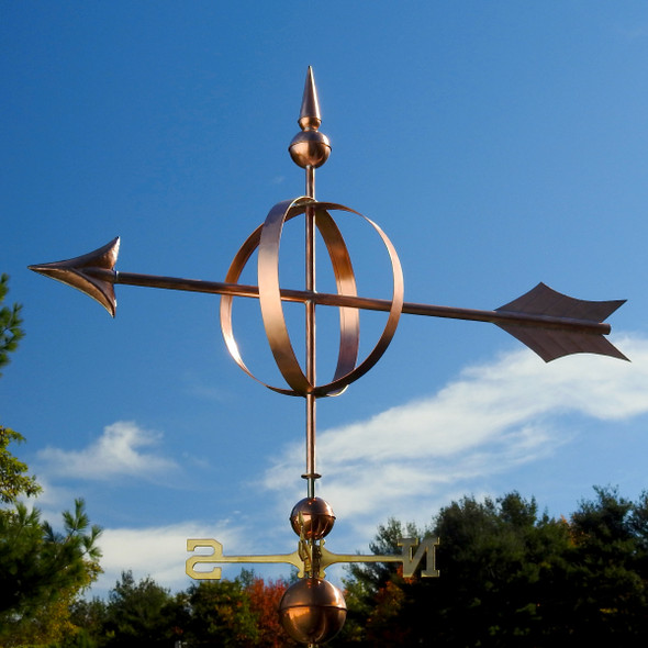 arrow sphere weathervane