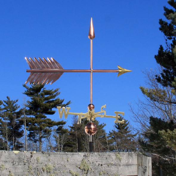 Copper Large Arrow Weathervane