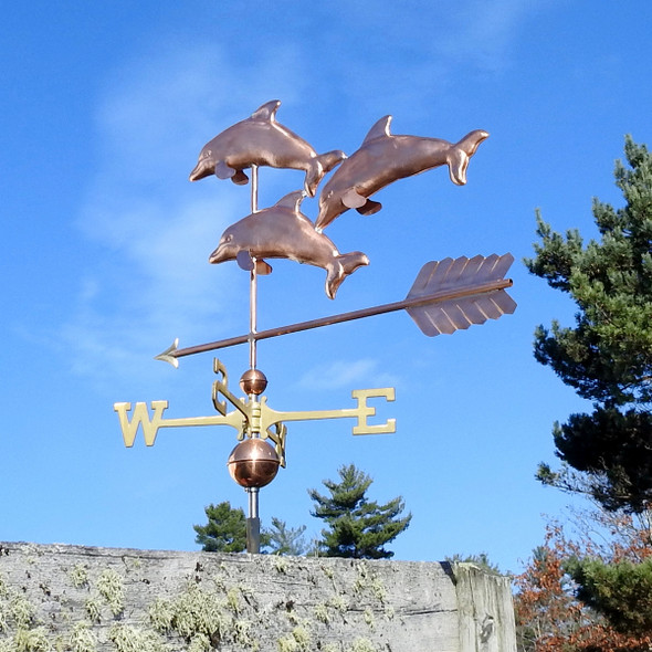Large Dolphin Weathervane