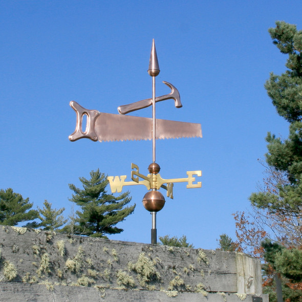 Saw and Hammer Weathervane