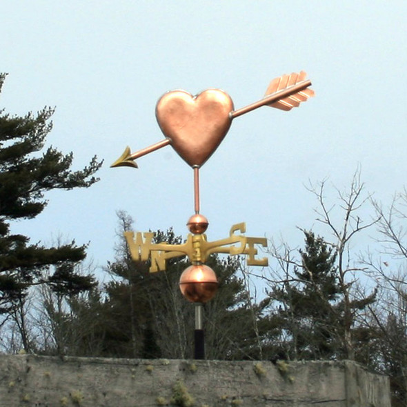 Arrow Through The Heart Weathervane