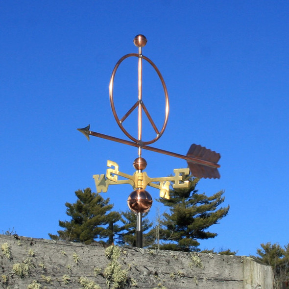 Peace Sign Weathervane