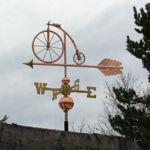 High Wheel Bicycle Weathervane
