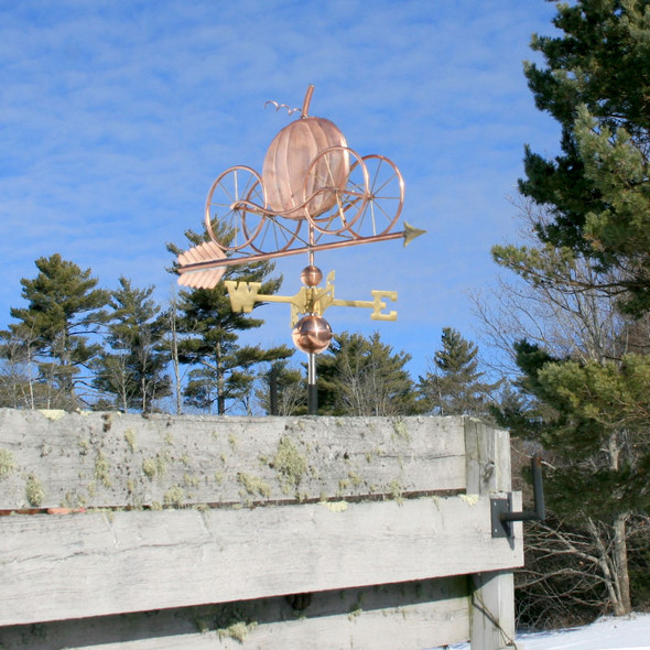 Pumpkin Carriage Weathervane
