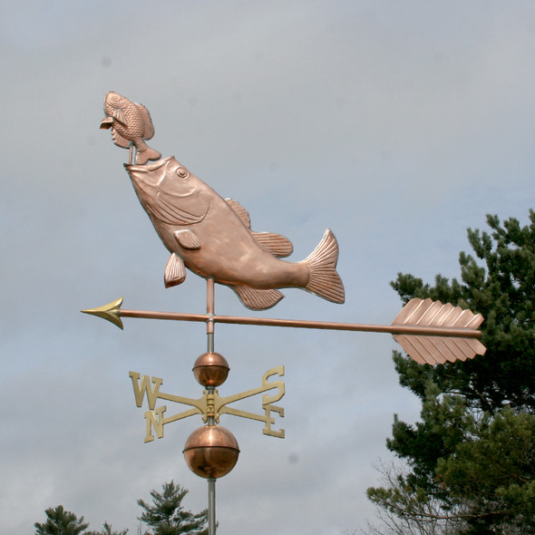 Bass and Sunfish Weathervane