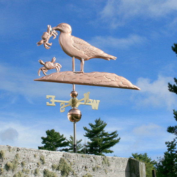Seagull and Crab Weather vane