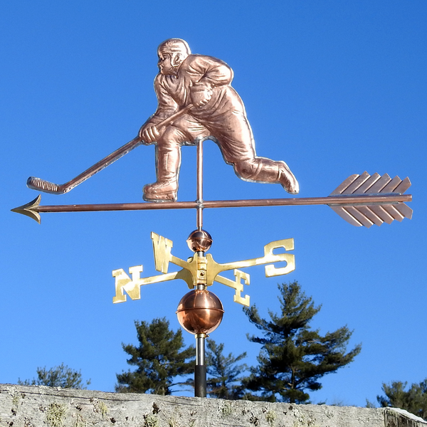 Hockey Player Weathervane