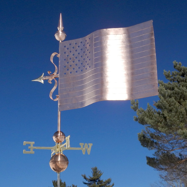 American Flag Weathervane