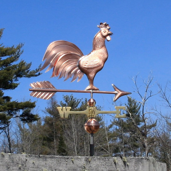 Triple Tail Rooster Weather vane
