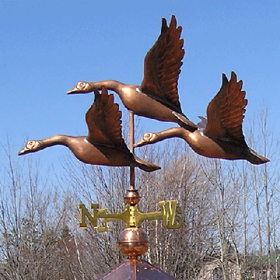 Geese in Flight Weather vane
