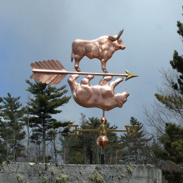 Bull and Bear Weather vane