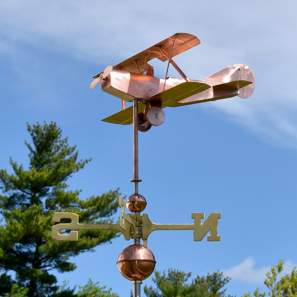 Biplane Airplane Weathervane
