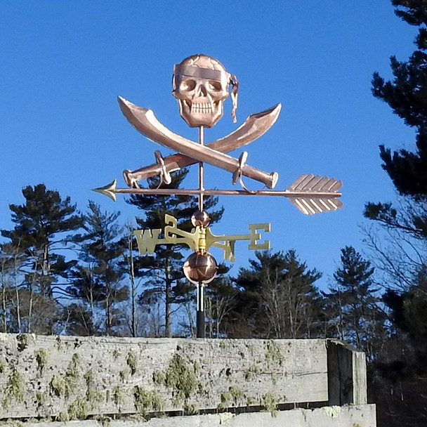 Skull, Swords Weather vane