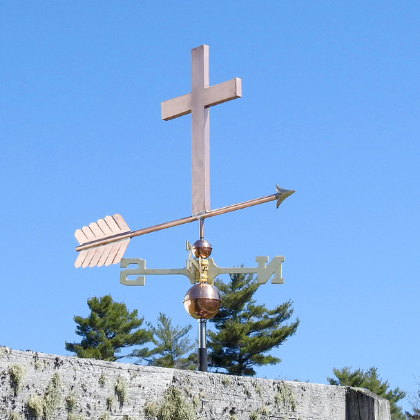 Cross Weather vane – Handmade in USA