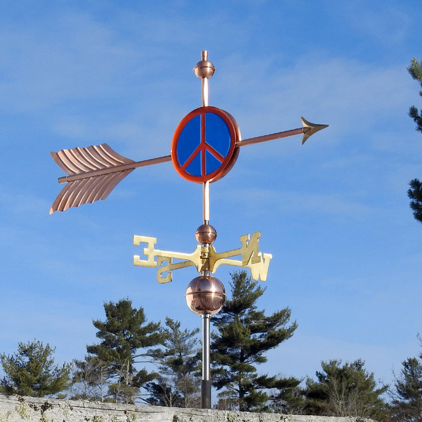 Peace Sign Weather vane