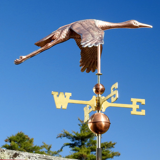 sandhill crane weathervane