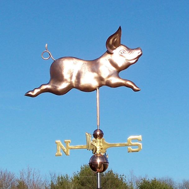 Happy Pig Weather vane – Handmade in USA