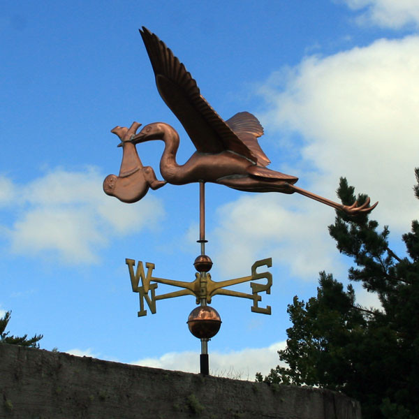 Stork and Baby Weather vane