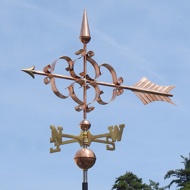 copper arrow weathervane
