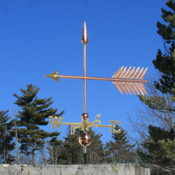 Copper Large Arrow Weather vane