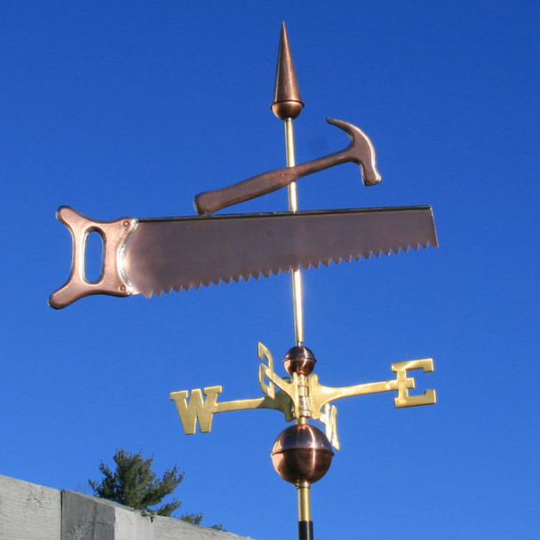Saw and Hammer Weather vane