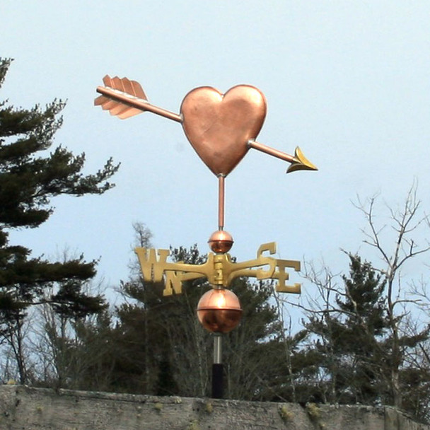 Arrow Through The Heart Weather vane