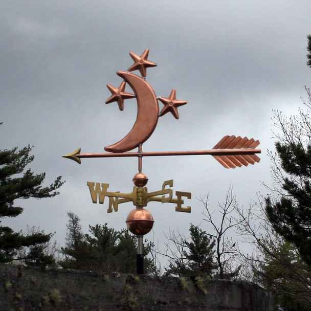 Moon and Stars Weather vane