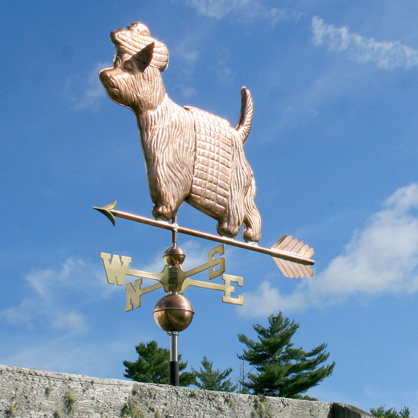 West Highland Terrier with Kilt Weather vane