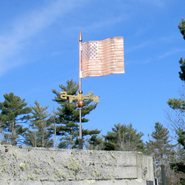 American Flag Weather vane