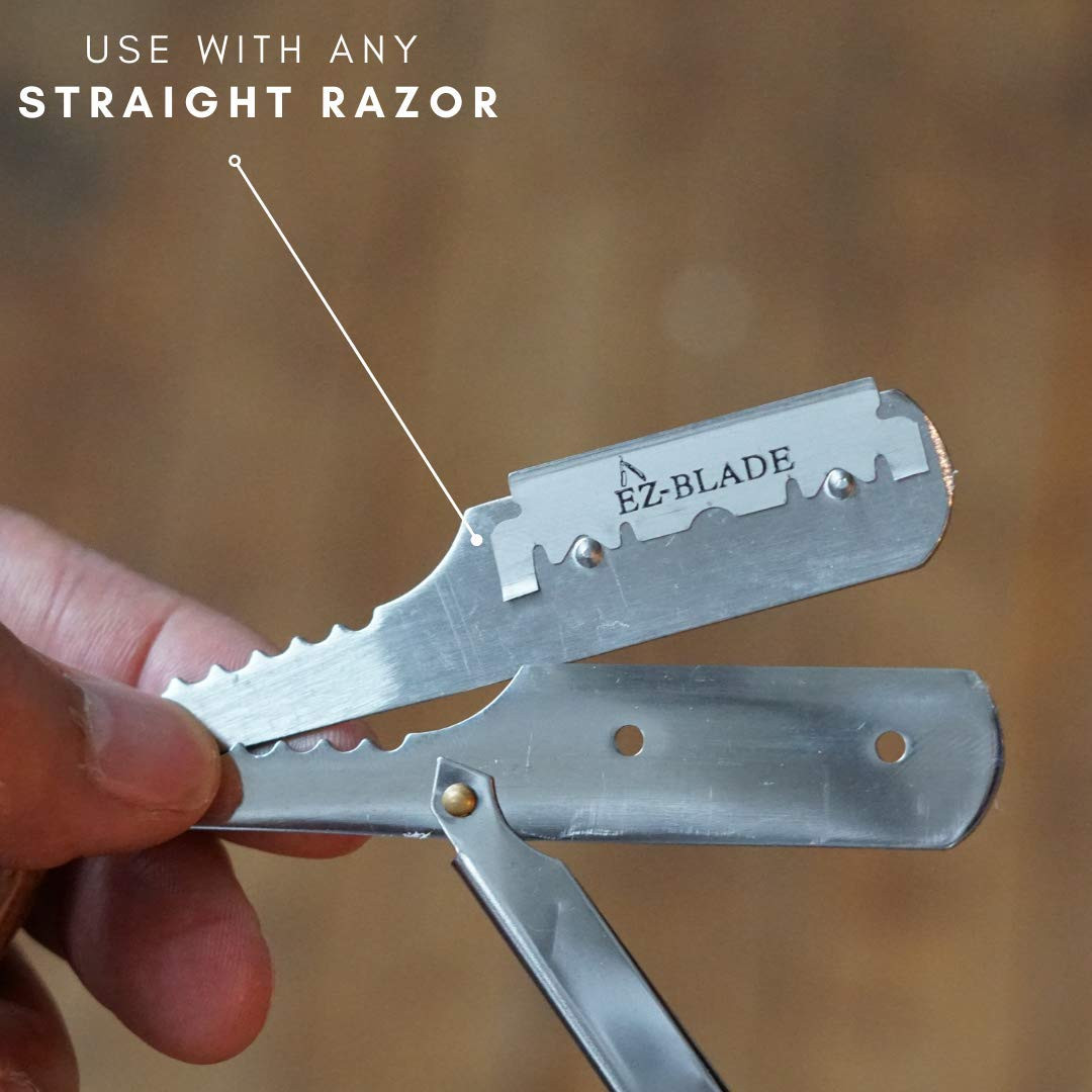 EZ BLADE Double Edge Razor Blades. 100 Count For Straight Razor Or ...